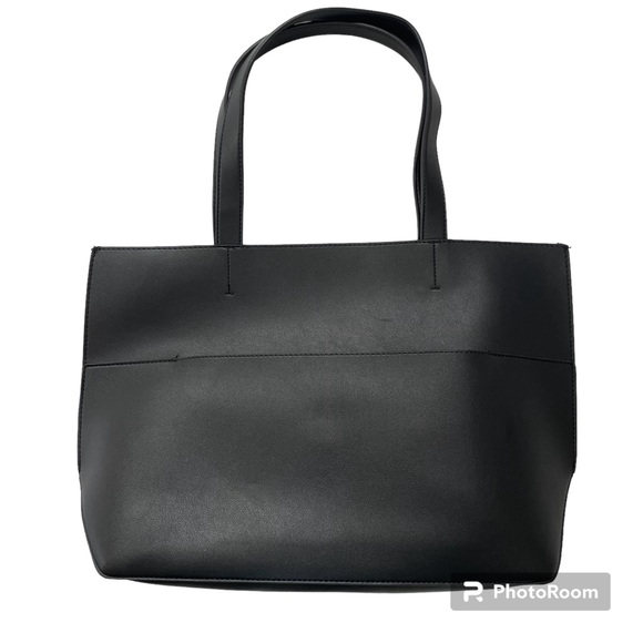 EUC Summer & Rose Black Vegan leather tote - Picture 3 of 9